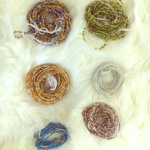 Traditional  colored African waist beads